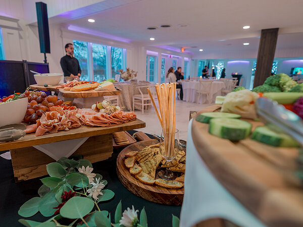 Grazing display in the banquet hall, Chef's Event Center near Rochester, NY